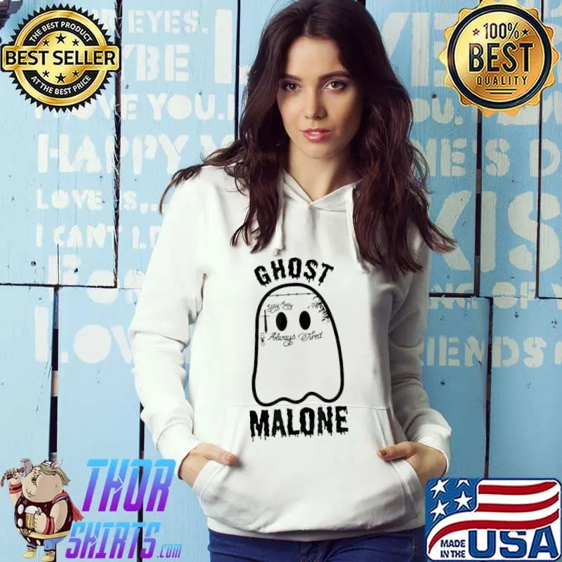 Halloween spooky season fall season cute ghost malone horror movie s Hoodie