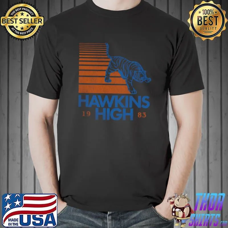 Hawkins High Stranger Things 1983 Tiger T-Shirt