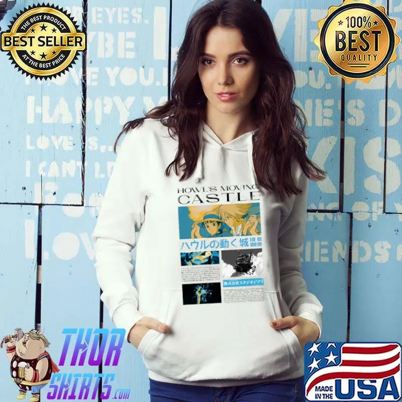 Howl's Moving Castle Poster Cartoon T-Shirt Hoodie