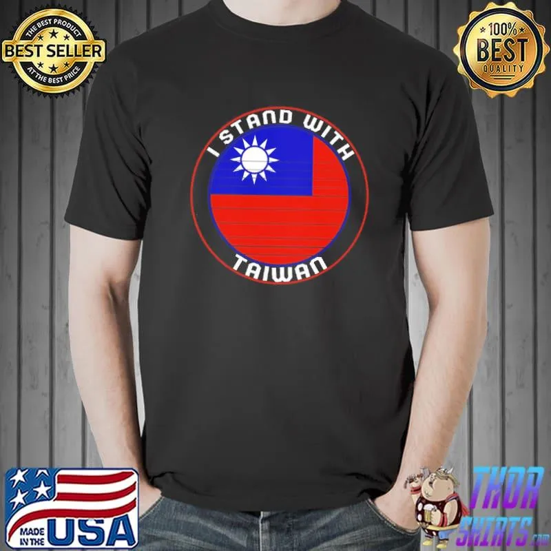 I stand with taiwan flag shirt