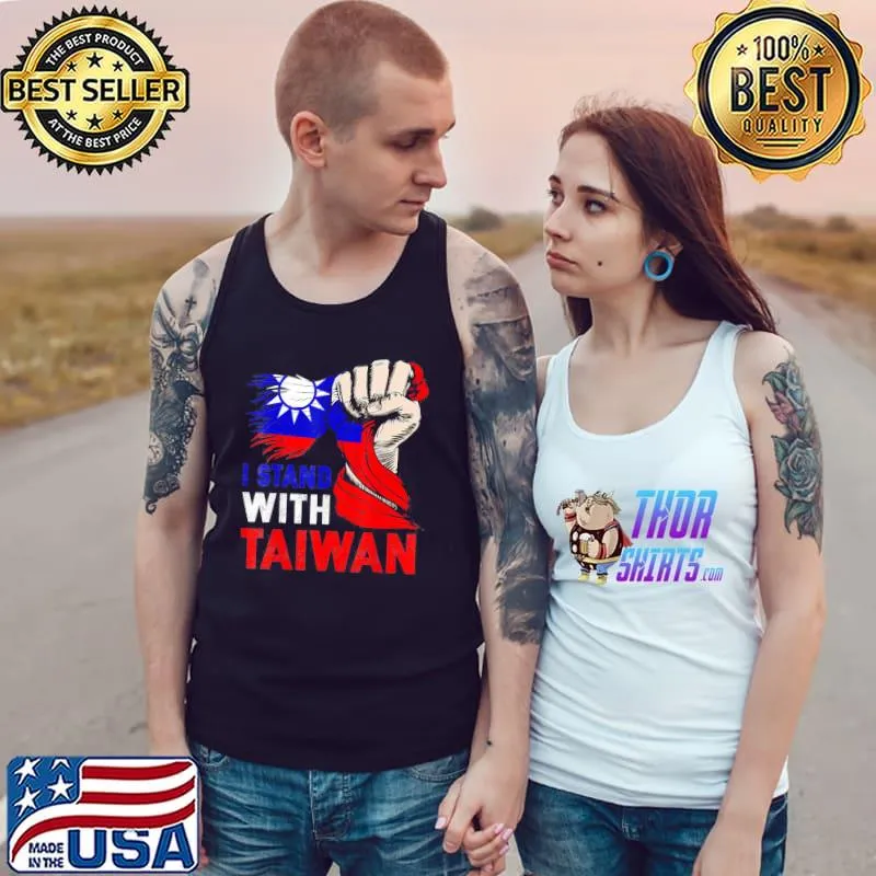 I stand with taiwan supporter taiwanese flag s Tank Top