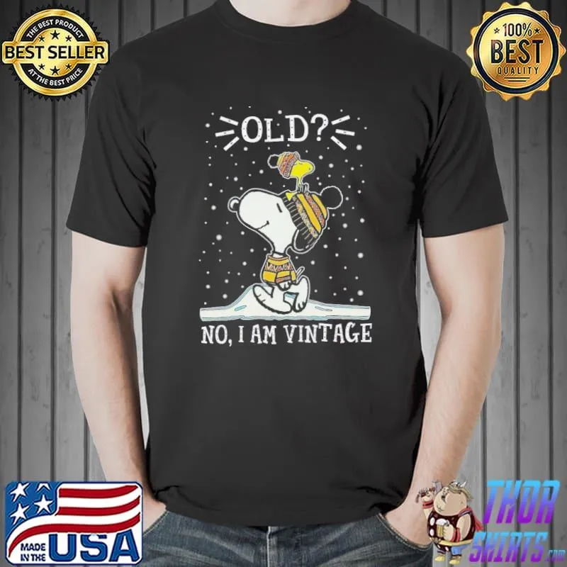 I'm vintage Snoopy funny Snoopy peanut gang Woodstock Charlie brown Peanuts grandma gift mother's day gift shirt
