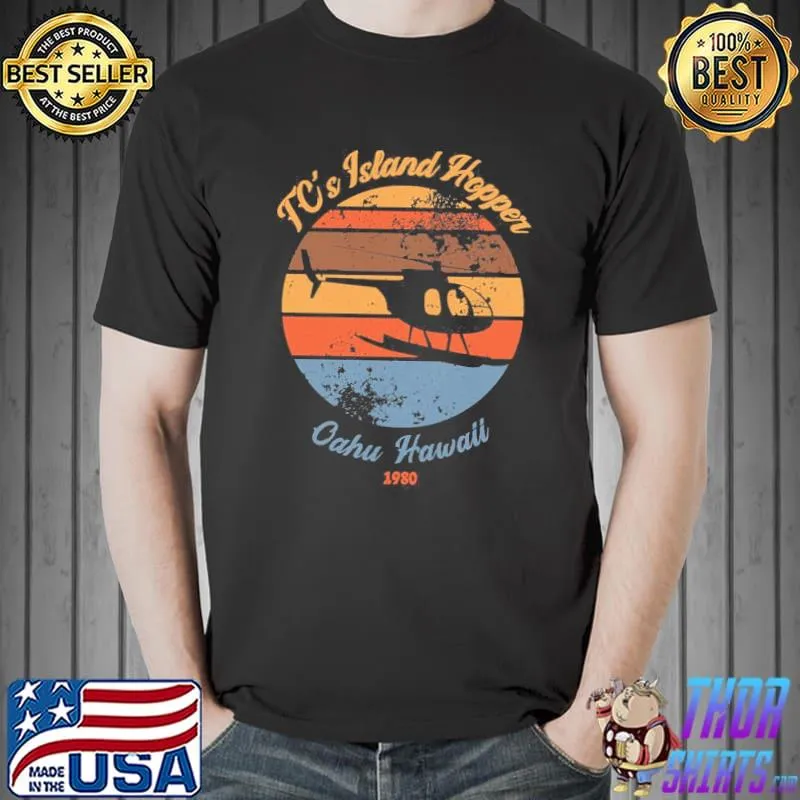 Island hoppers helicopter charter service island hoppers active classic shirt