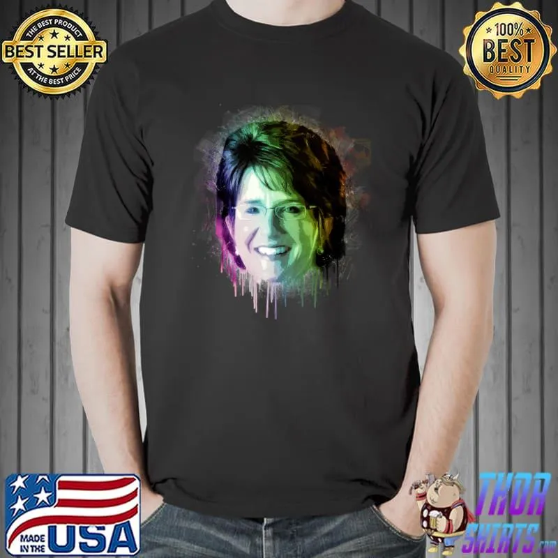 Jackie Walorski Urban Grunge Painting Rainbow Spectrum Classic T-Shirt