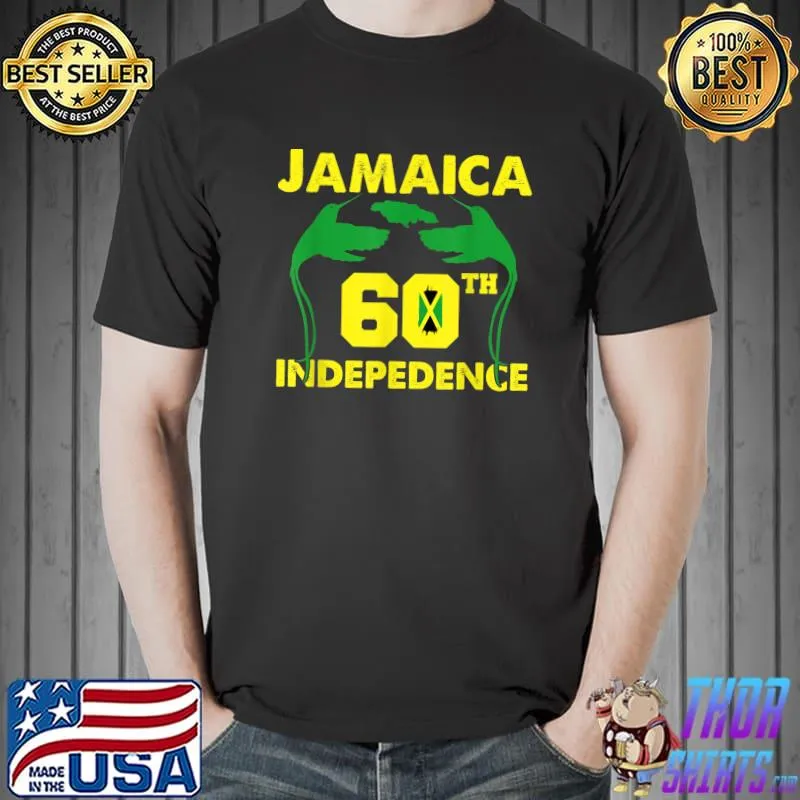 Jamaica 60th Anniversary Hummingbird Independence Day 2022 T-Shirt