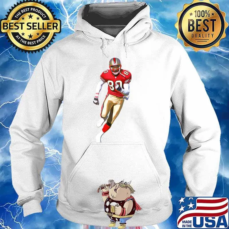 Jerry Rice - American Football 80 T-Shirt Hoodie