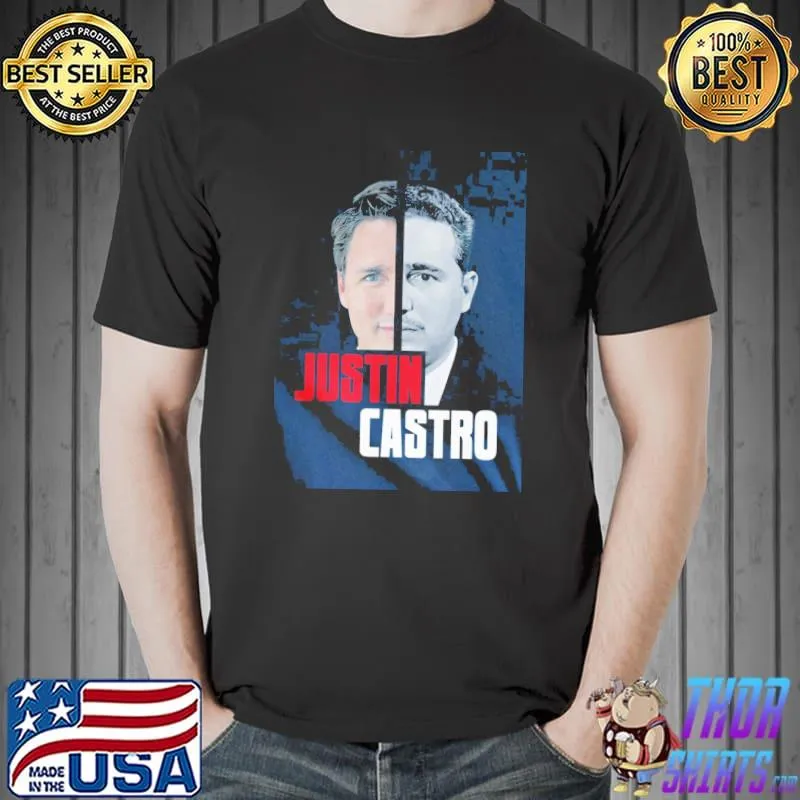 Justin castro two faces fidel castro and justin trudeau classic shirt