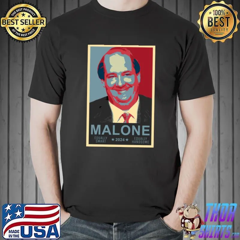 Kevin Malone 2024 Presidential Equally Smart Candidate T-Shirt