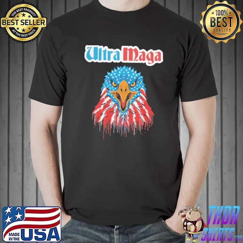 King ultra maga proud eagle vintage American flag 2022 shirt