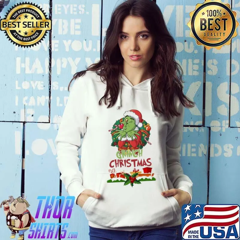 Kiss merry grinchmas grinch santa christmas trending classic s Hoodie
