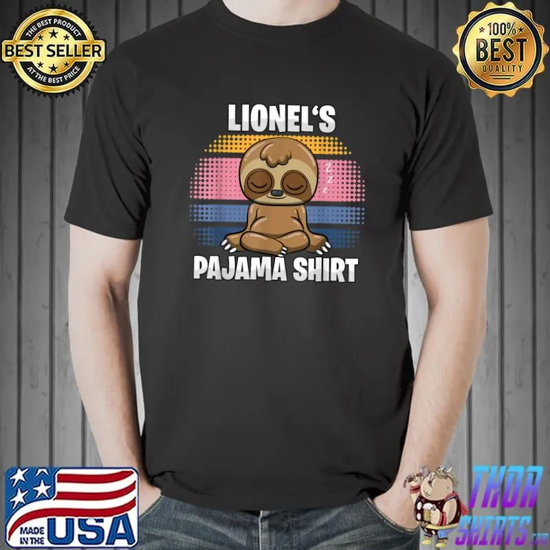Lionel's Pajama Personalized Sleeping Vintage T-Shirt