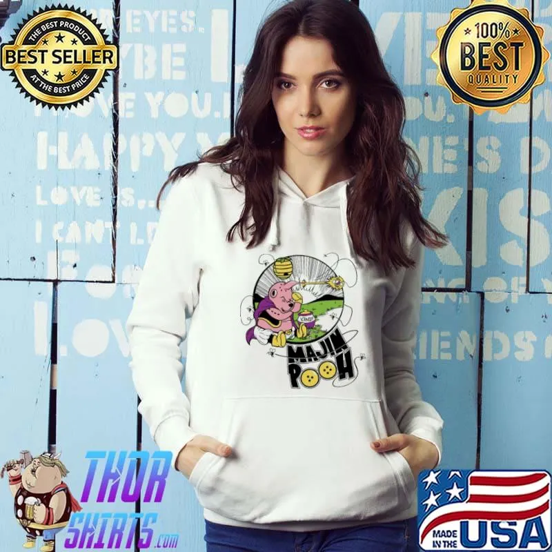 Majin pooh dragon ball anime x winnie pooh art classic s Hoodie