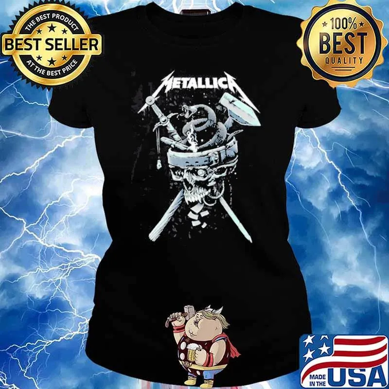 Metallica History Skull Shirt Ladies tee