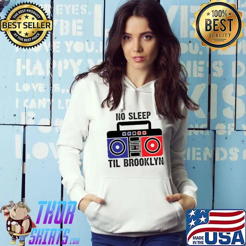 No Sleep Til Brooklyn Video Rad Blue T-Shirt Hoodie