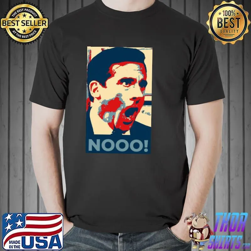Nooo! funny meme the office michael scott classic shirt