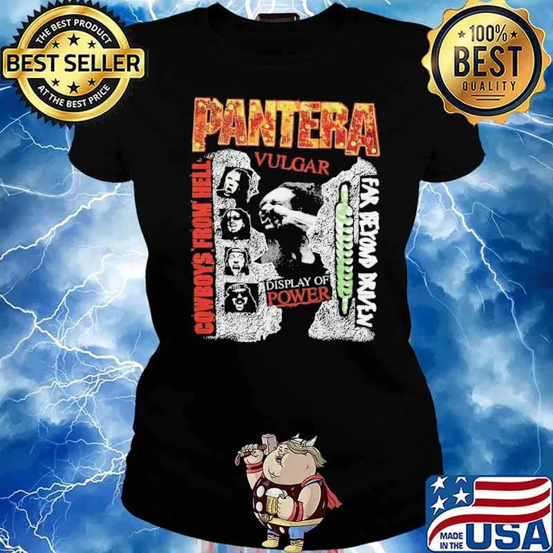 Pantera Vulgar Display Of Power 3 Albums Shirt Ladies tee