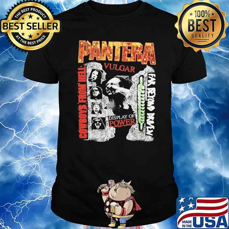 Pantera Vulgar Display Of Power 3 Albums Shirt