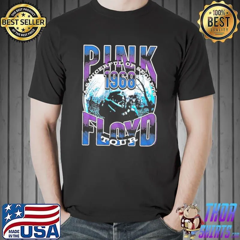 Pink Floyd saucerful of secrets tour 1968 men's classic shirt