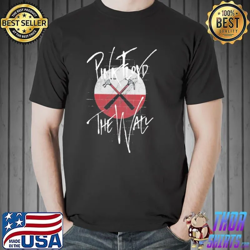 Pink Floyd the wall faded hammers classic shirt