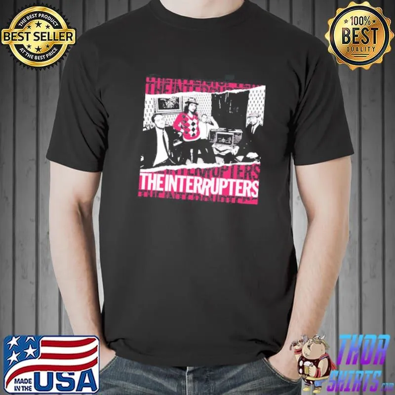Pink illustration punk rock ska the interrupters classic shirt