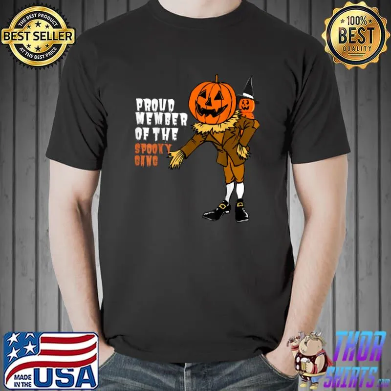 Proud Member Of The Spooky Squad Spooky Season Pumpkins Halloween T-Shirt