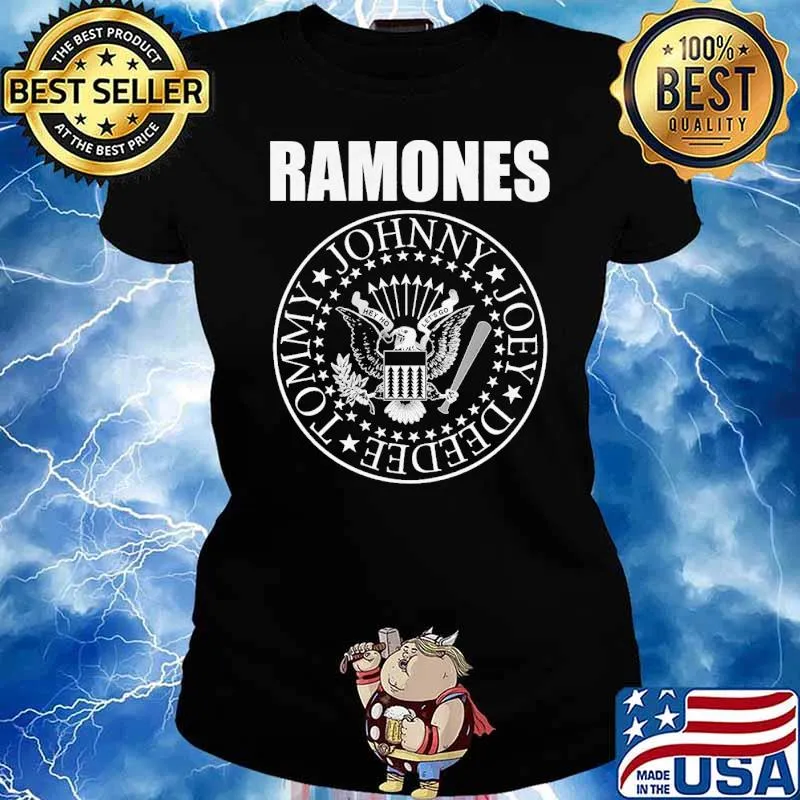 Ramones Johnny Joey Presidential Seal Shirt Ladies tee