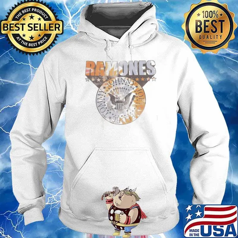 Ramones Tommy Johnny Joe Tie Dye Shield Shirt Hoodie