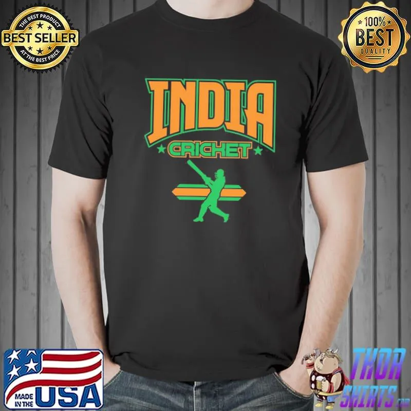 Retro India cricket sport shirt