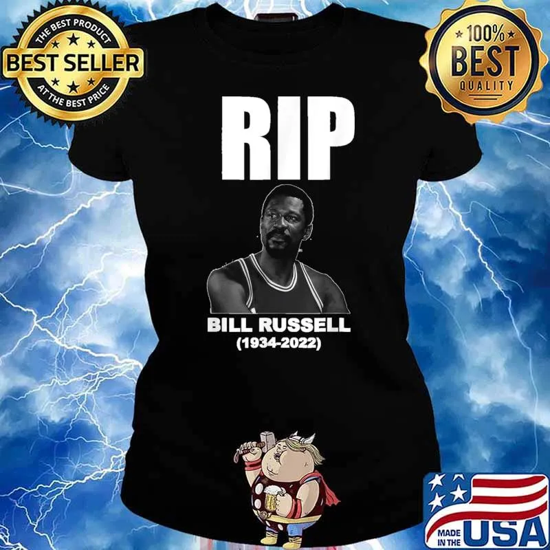 RIP BILL Russell 1934 - 2022 Essential T-Shirt Ladies tee