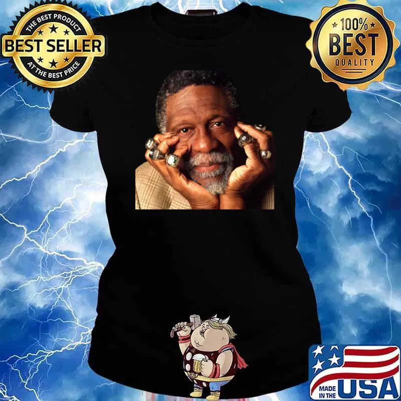 RIP Bill Russell T-Shirt Ladies tee