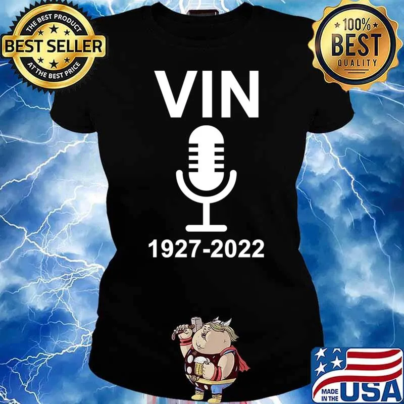 RIP Vin Scully Legendary Dodgers Broadcaster 1927-2022 T-Shirt Ladies tee