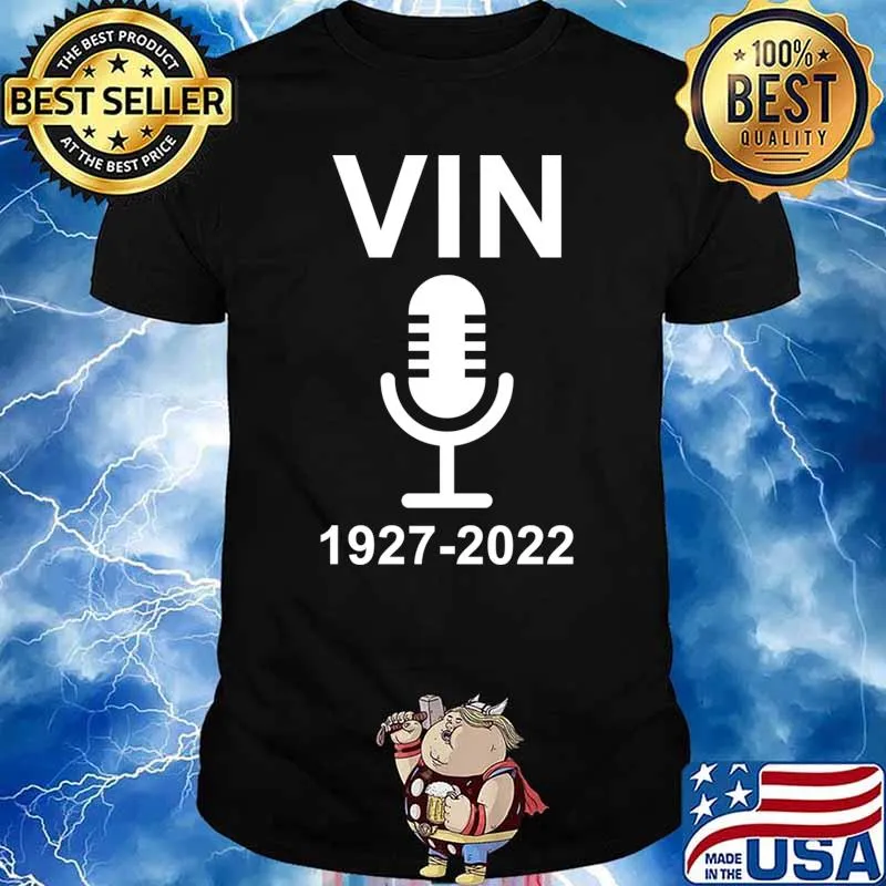 RIP Vin Scully Legendary Dodgers Broadcaster 1927-2022 T-Shirt