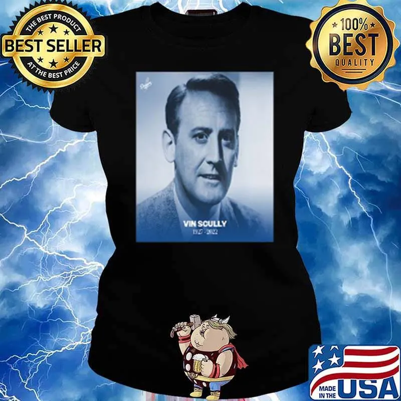 RIP Vin Scully MLB and Los Angeles Dodgers Broadcasting Legend T-Shirt Classic T-Shirt Ladies tee