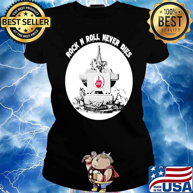 Rock'n Roll Never Dies Vintage Shirt Ladies tee