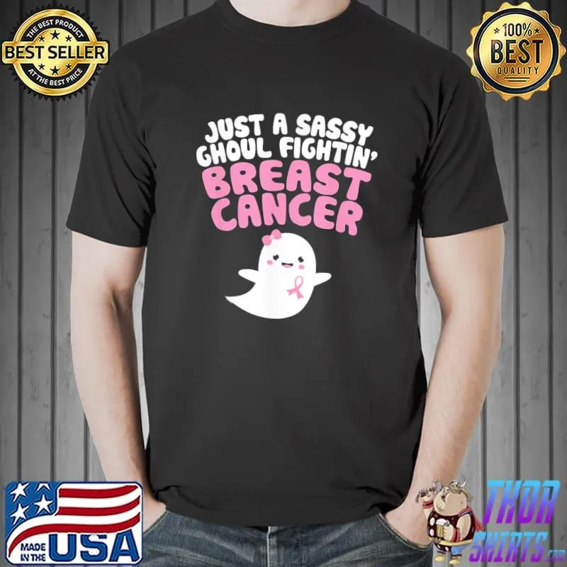 Sassy ghoul fighting breast cancer horror moive shirt