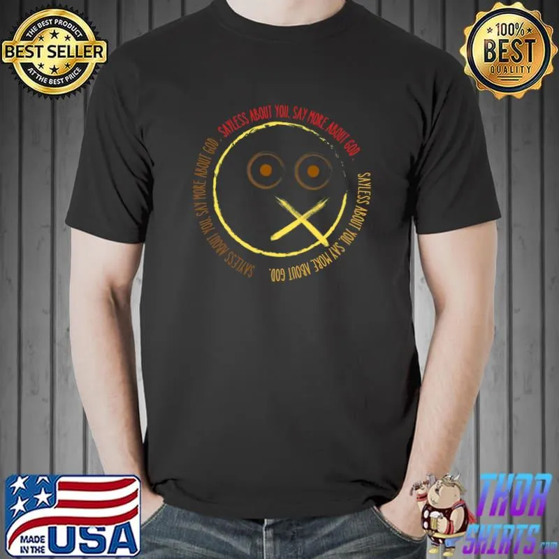 Sayless About You Say More About God Brand Circle Earth Tones T-Shirt