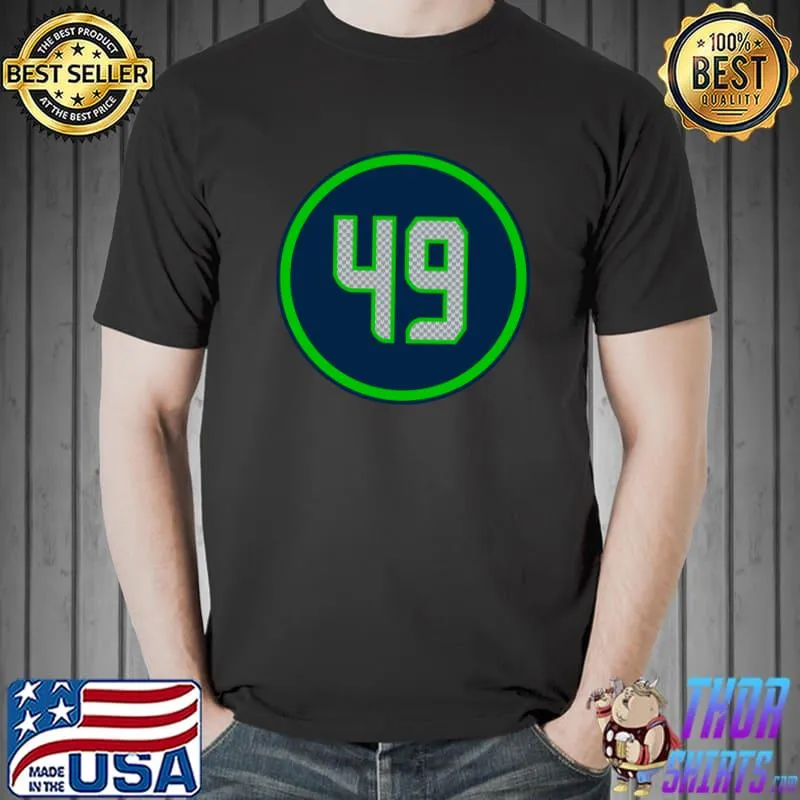 Shaquem Griffin Number 49 Jersey Seattle Seahawks Inspired Classic T-Shirt