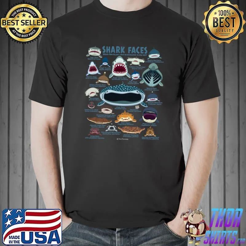 Shark Faces Classic T-Shirt