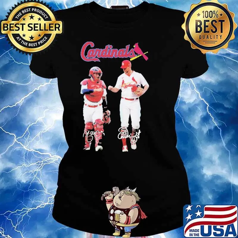St Louis Cardinals Signatures Members Shirt Ladies tee