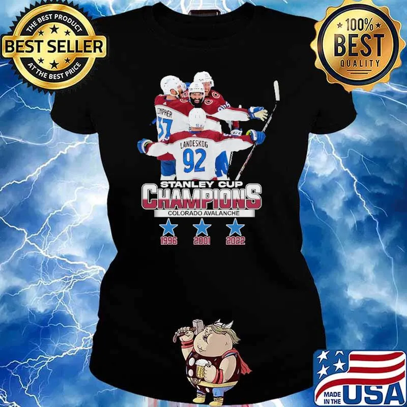 Stanley cup champions colorado avalanche hockey s Ladies tee
