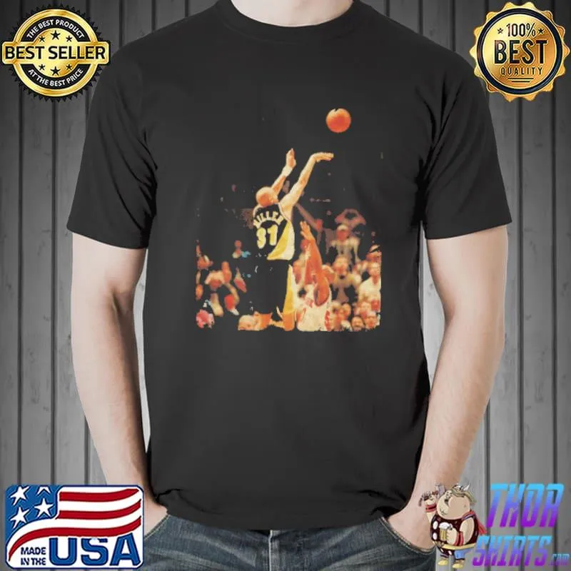 That reggie follow through reggie miller sport shirt