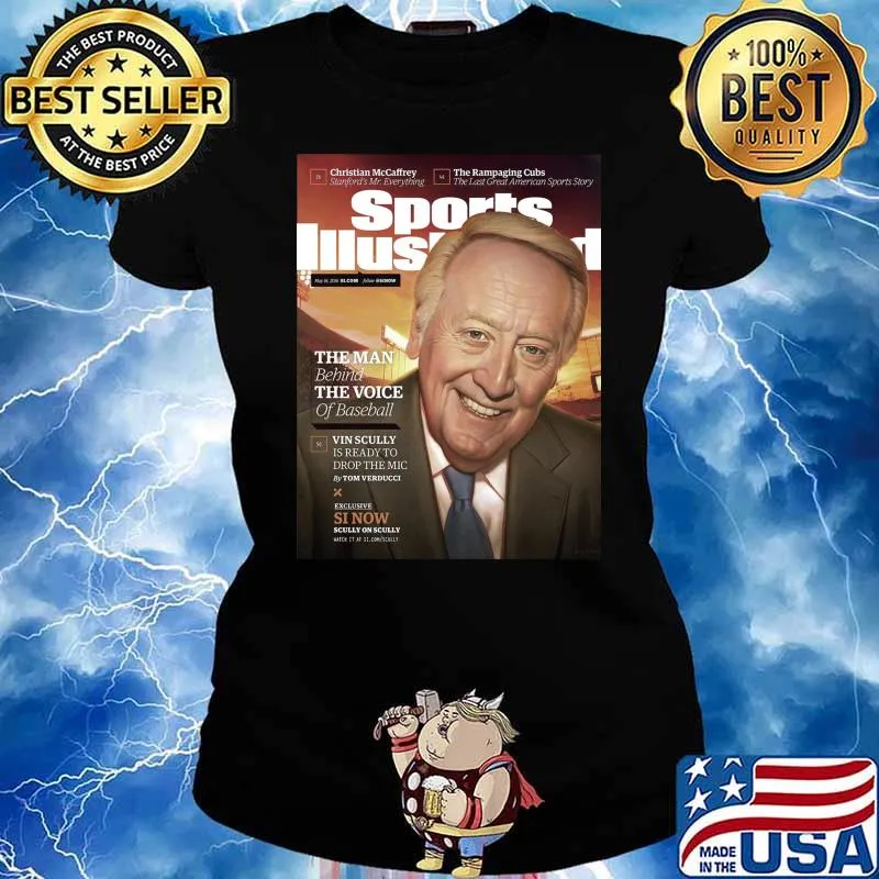 The Man Behind The Voice Of Baseball Poster Classic T-Shirt Ladies tee