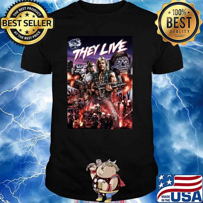 THey Live Zombie Poster Shirt