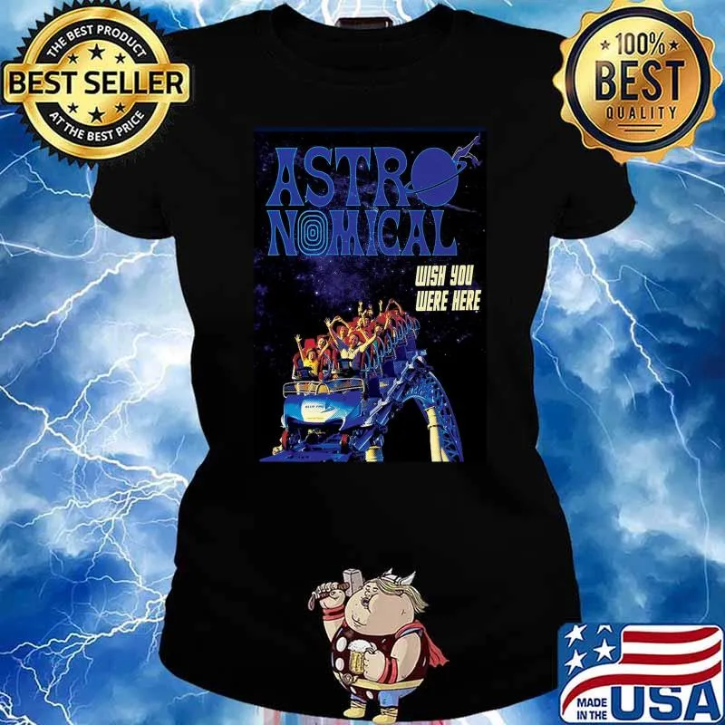 Travis Astroworld Concert Classic T-Shirt Ladies tee