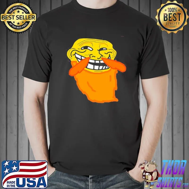 Troll face grumpy old troll classic shirt