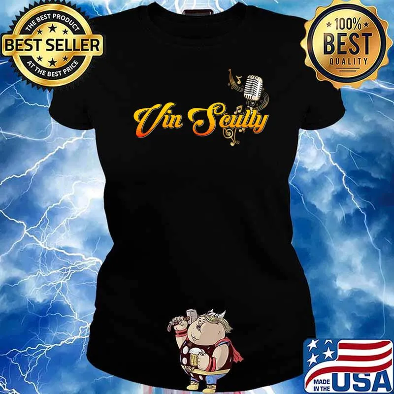 Vin Scully microphone Essential T-Shirt Ladies tee