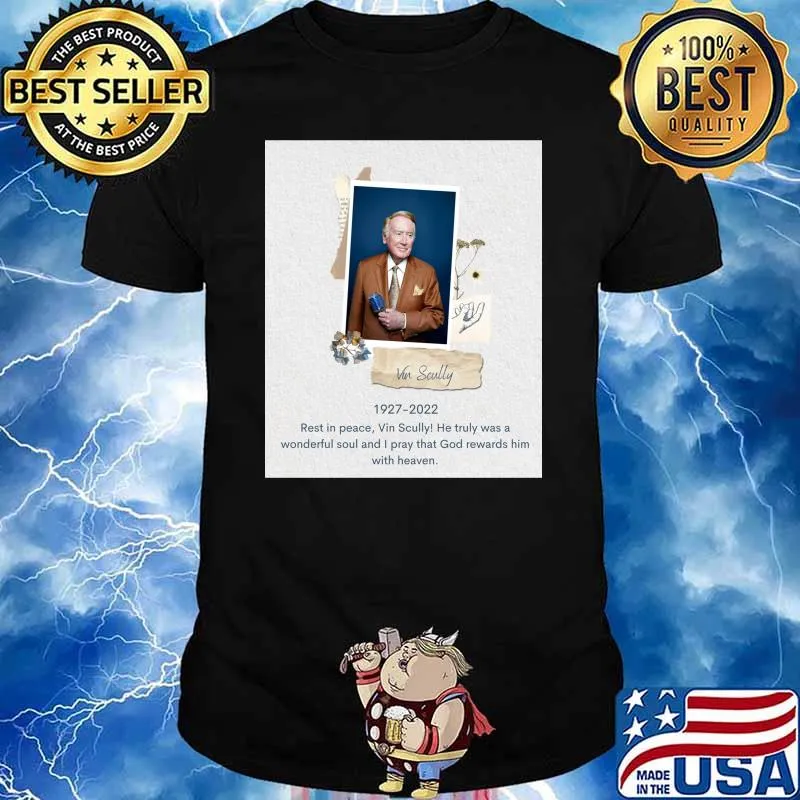 vin scully rip 1927-2022 T-Shirt