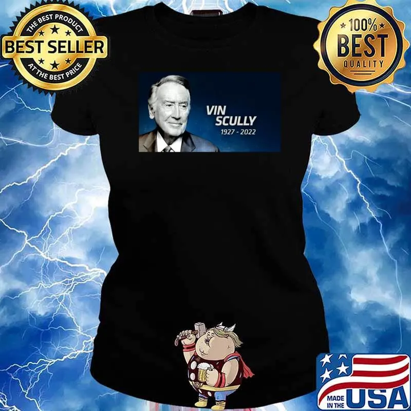 Vin Scully, RIP Vin Scully 1927-2022 T-Shirt Ladies tee