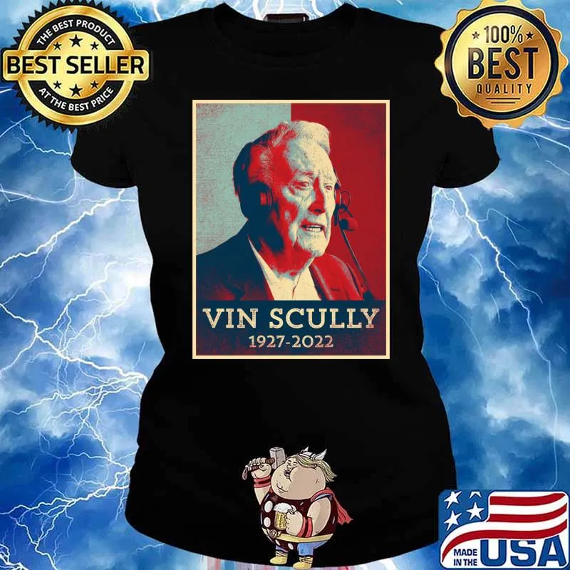 Vin Scully Vintage Retro 1927-2022 Classic T-Shirt Ladies tee