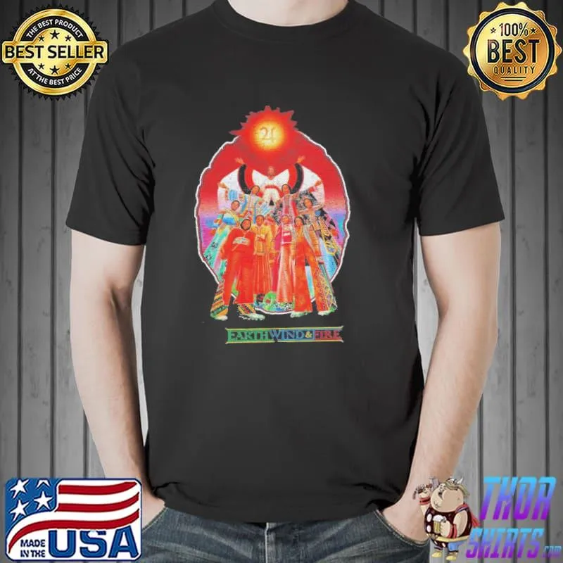 Vintage 90s earth wind and fire miraculous supernatural tour 2022 shirt